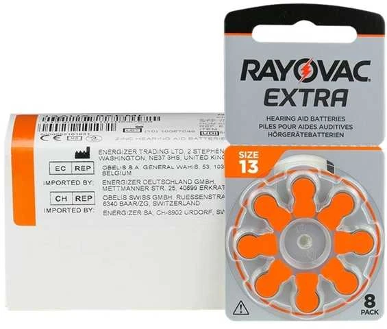 Elementai klausos aparatams RAYOVAC Extra, 13 PR48, 80 vnt.