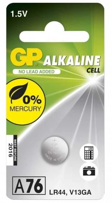 Elementai GP LR44 A76 AG13 10vnt