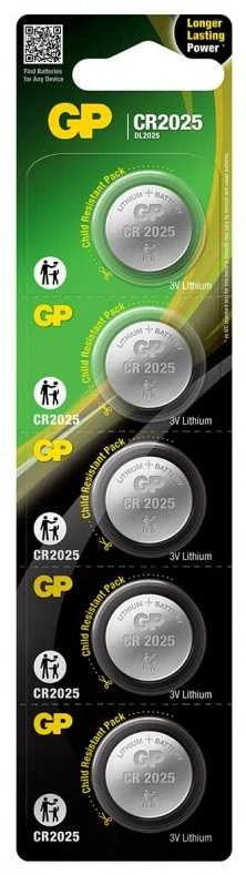 GP 3V CR2025 elementas, 1 vnt.