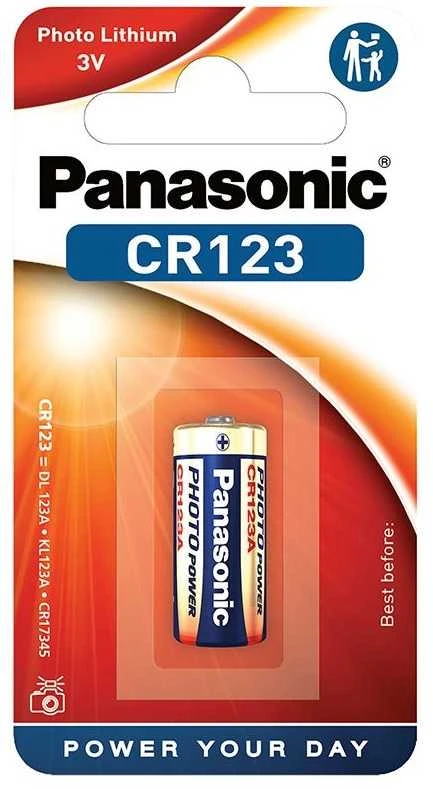 Panasonic cr123 Ličio jonų Elementas 3V 1vnt