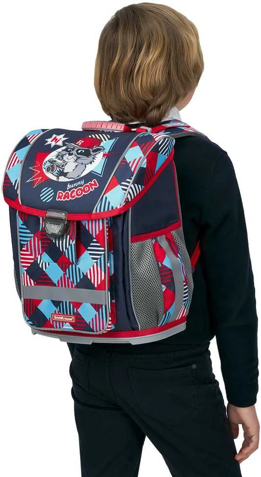 Ergonominė kuprinė FUNNY RACOONS, ErichKrause, 16L, 830g
