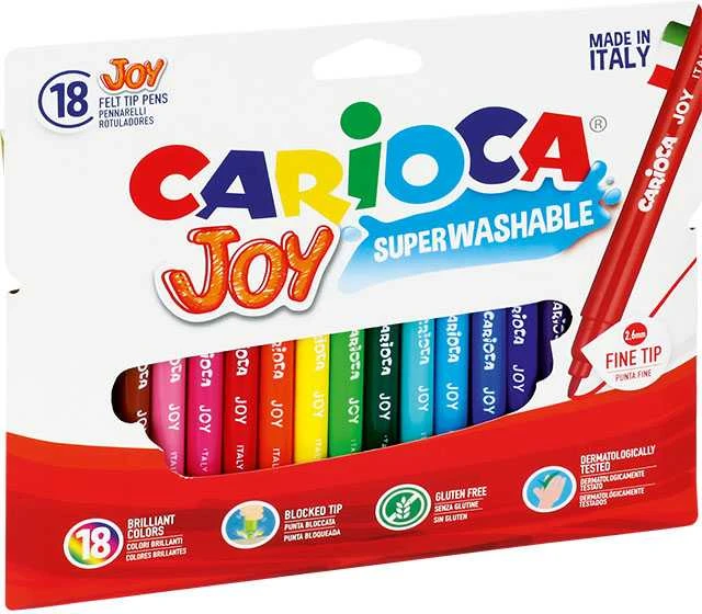 Flomasteriai CARIOCA JOY, 18 vnt.