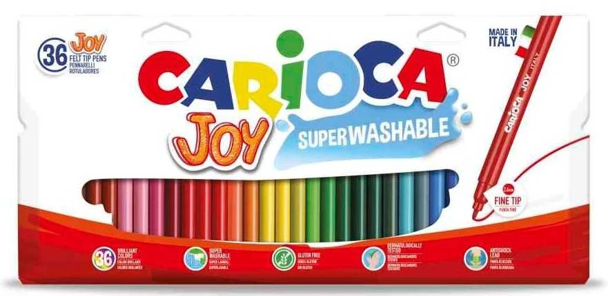 Flomasteriai CARIOCA JOY, 36 vnt.