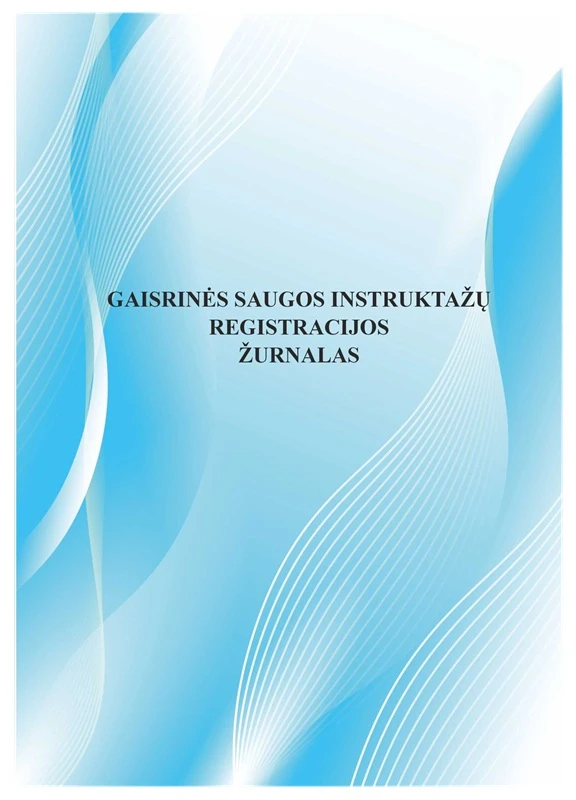 Technoinform Gaisrinės saugos instruktažų registracijos žurnalas