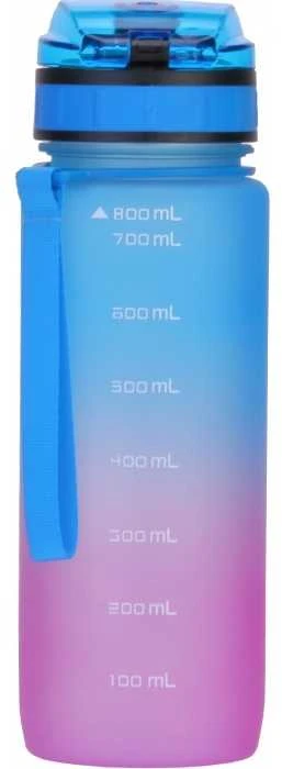Gertuvė GRADIENT, Optima, 800ml, su užrakinamu dangteliu, mėlynos/rožinės sp. tritano plastikas