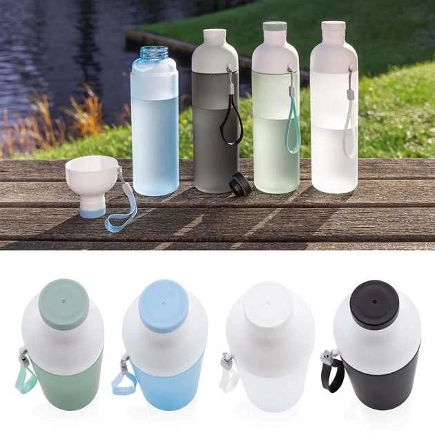 Gertuvė IMPACT, XD COLLECTION, 600ml, su užsukamu dangteliu, matinės mėlynos sp. tritano plastikas