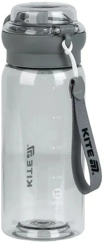 Gertuvė KITE, 500 ml, su užrakinamu dangteliu, pilkos sp. tritano plastikas