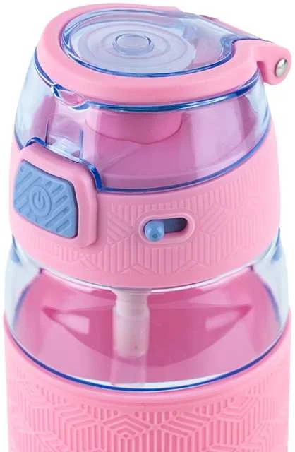Gertuvė Kite, 600ml, su užrakinamu dangteliu, rožinės sp. tritano plastikas