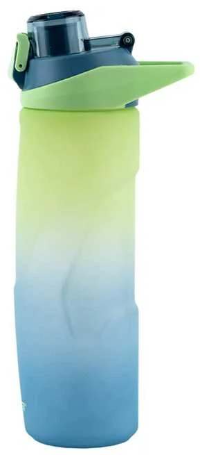 Gertuvė KITE, 760ml, su užrakinamu dangteliu, mėlynos/žalios sp. tritano plastikas