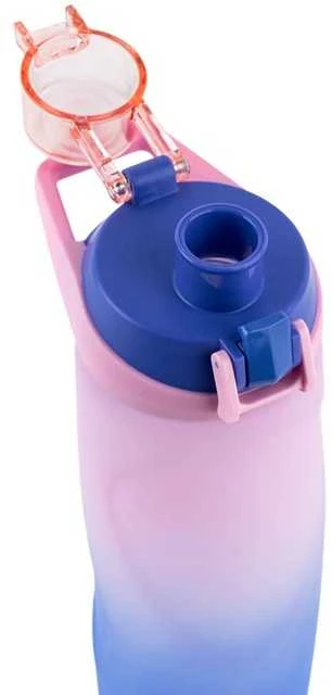 Gertuvė KITE, 760ml, su užrakinamu dangteliu, mėlynos/rožinės sp. tritano plastikas