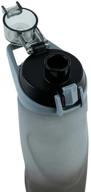 Gertuvė KITE, 760ml, su užrakinamu dangteliu, pilkos/juodos sp. tritano plastikas