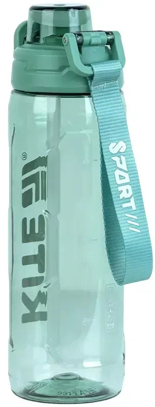 Gertuvė KITE, 800 ml, su užrakinamu dangteliu, žalios sp. tritano plastikas