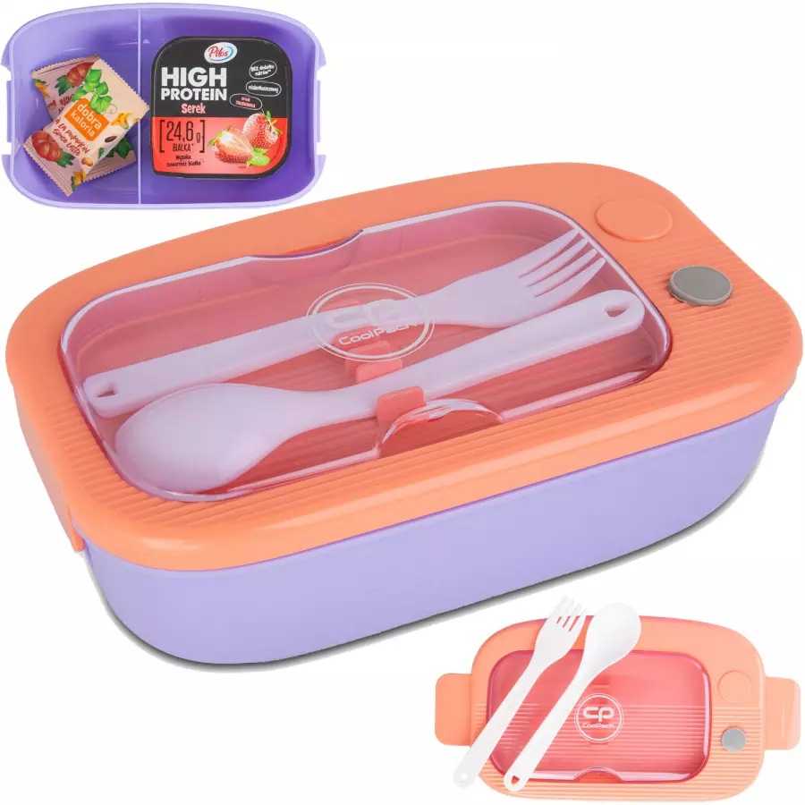 Gertuvė Cool Pack Dėžutė maistui Coolpack Mil 1100ml persikinė/violetinė