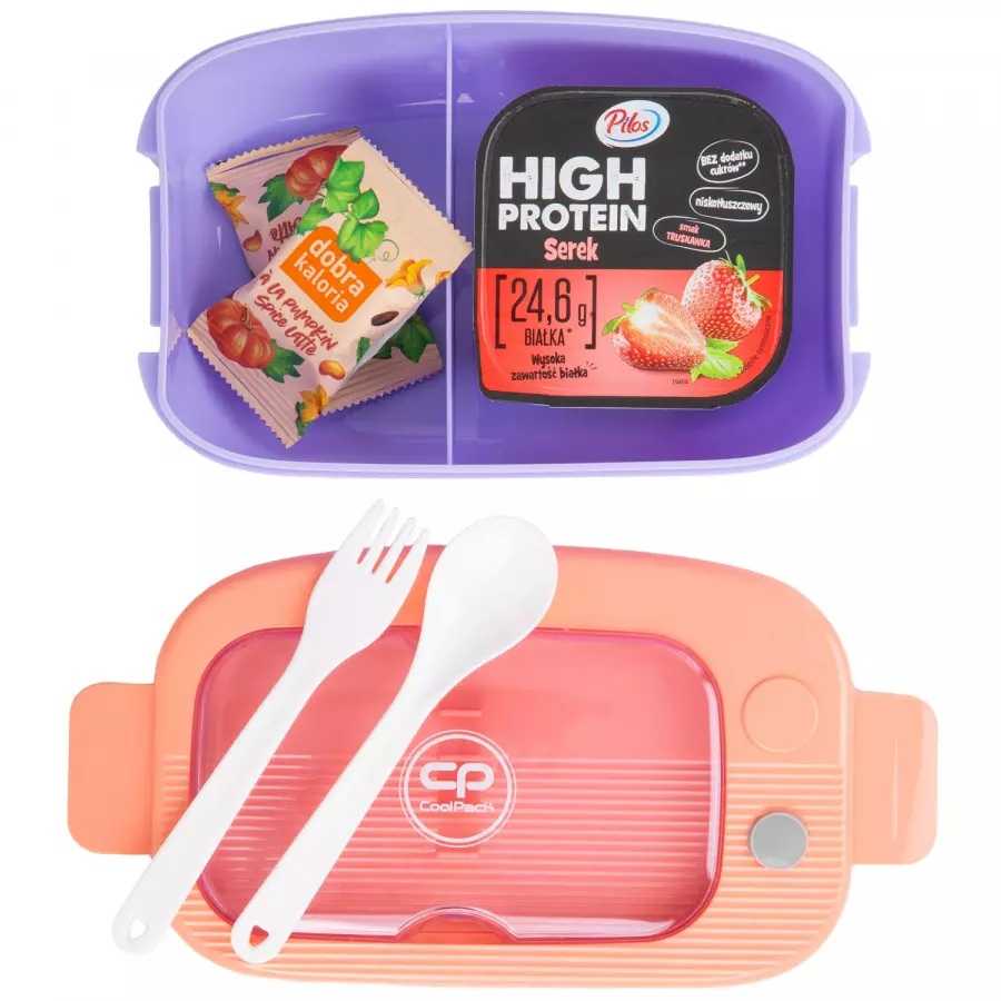Gertuvė Cool Pack Dėžutė maistui Coolpack Mil 1100ml persikinė/violetinė