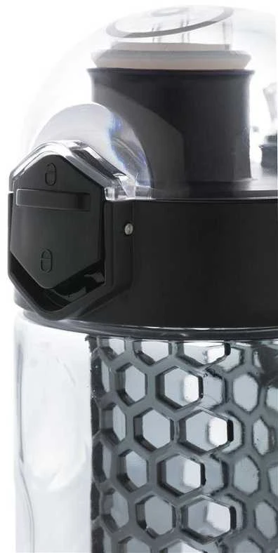 XD Design Gertuvė XD XCLUSIVE, 700ml, su juodos sp. infuzoriumi, skaidrus tritano plastikas, su užrakinamu dangteliu