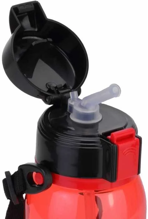 Gertuvė ZEBRA, CoolForSchool, 650ml, su užrakinamu dangteliu, permatomos raudonos sp. tritano plastikas