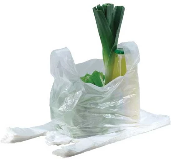 HDPE maišeliai su rankenėlėmis, 450x600mm, 25mkr, 100vnt., įvairių sp.
