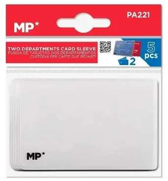 Įmautės kortelėms MP, 93x62mm, 160mkr, skaidrios, dvipusės, 5 vnt.