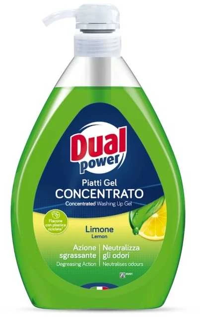 Indų ploviklis DUAL POWER Lemon, 1000ml