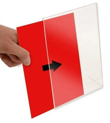 Informacinis L formos stovelis MP, A4, vertikalus, skaidrus