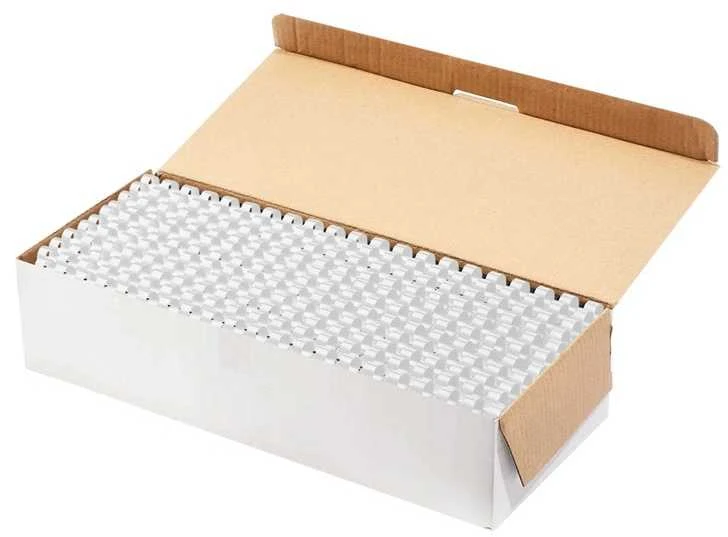 Įrišimo spiralės FOROFIS, 10mm, plastikinės, 100 vnt., baltos sp.