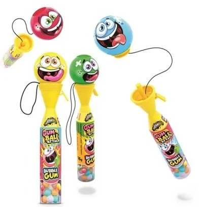 Įvairių vaisių skonio kramtomoji guma su žaisliuku JOHNY BEE Gumball Attack, 10 g
