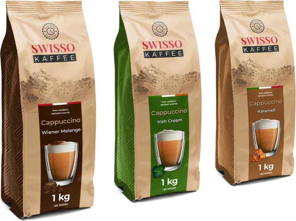 Kapučino kava IRISH CREAM, Swisso Kaffee, 1kg, žema kaina | Varle.lt