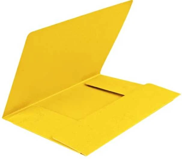 Aplankas su gumelėmis Forpus, A4, kartoninis, talpa 300 lapų, geltonas