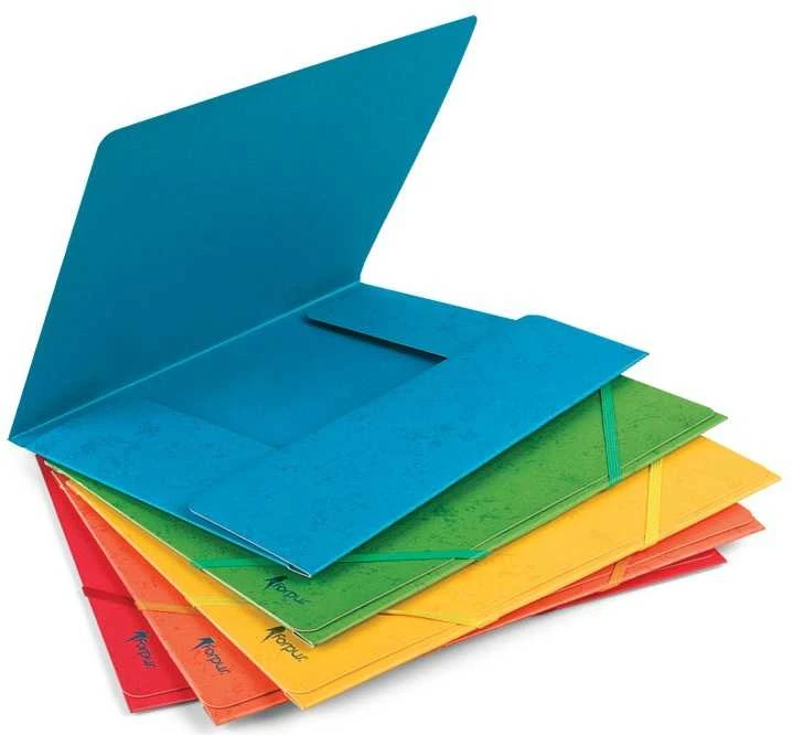Aplankas su gumelėmis Forpus, A4, kartoninis, talpa 300 lapų, oranžinis