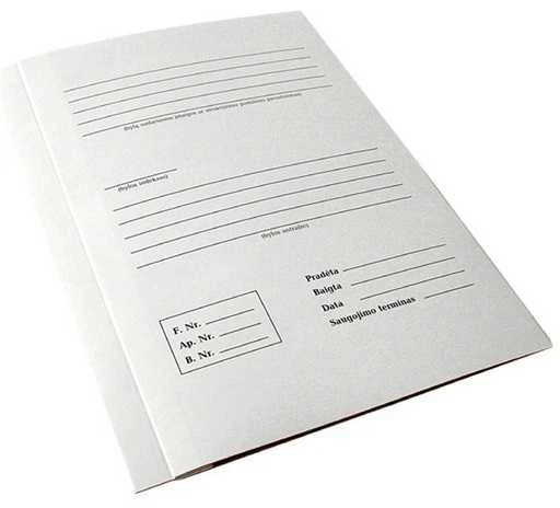 Kartoninis segtuvėlis su vidiniais raišteliais, A4, 300gsm, su spauda