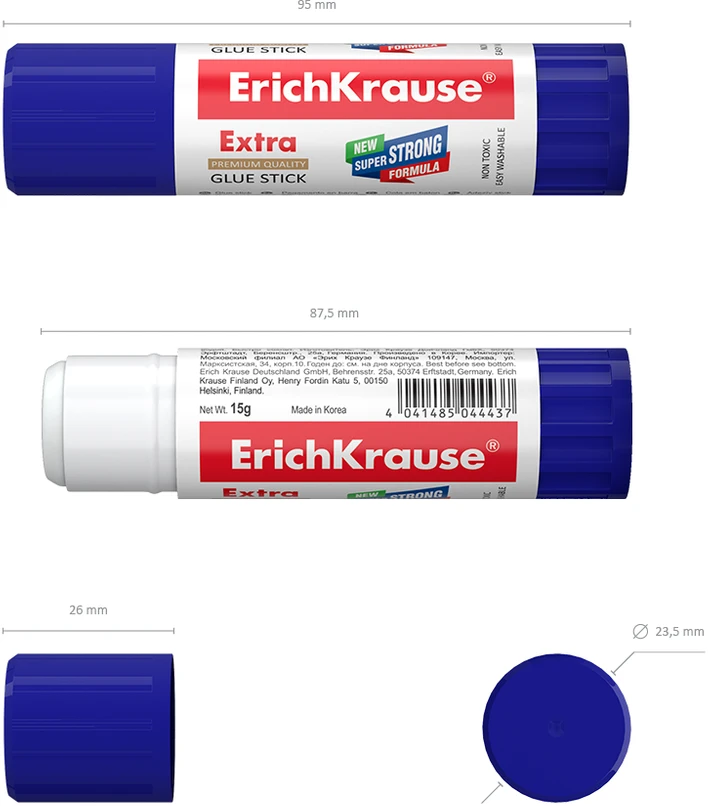 Klijų pieštukas EXTRA, ErichKrause, 15 g