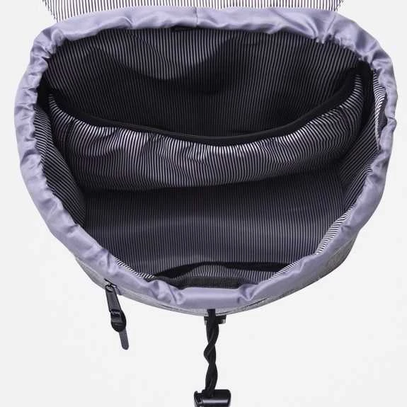 Laisvalaikio kuprinė BODACHEL, 380x140x260mm, 12L, 800g, pilkos/juodos sp.