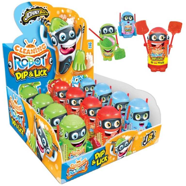 Ledinukai su rūgščiais milteliais JOHNY BEE Cleaning Robot, 40 g