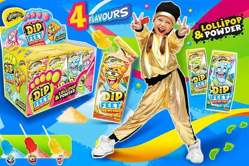 Ledinukas su rūgščiais milteliais JOHNY BEE Dip Feet, 9 g
