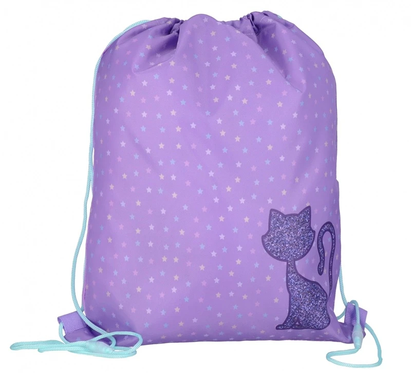Maišelis sportinei aprangai GLITTER CAT, Starpak, 330x390 mm