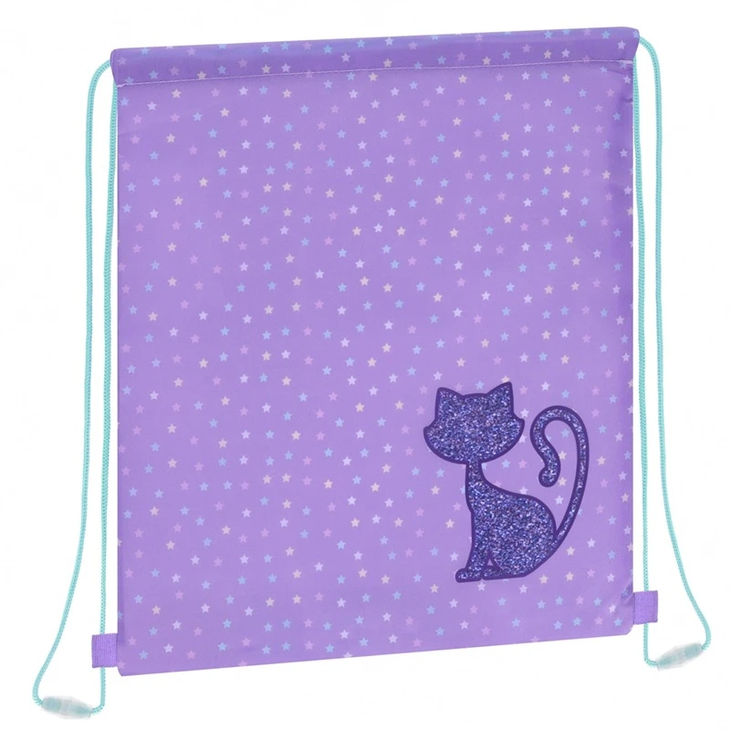 Maišelis sportinei aprangai GLITTER CAT, Starpak, 330x390 mm