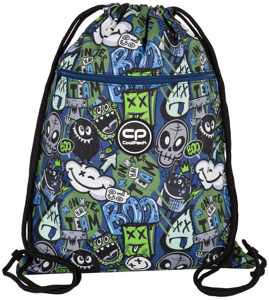 Sportinis krepšys COOLPACK MONSTER TEAM, juodos/įvairių sp.