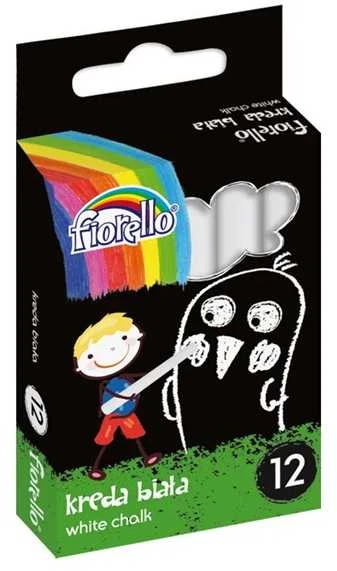 Grand Mokyklinė kreida FIORELLO, 12 vnt., baltos sp.