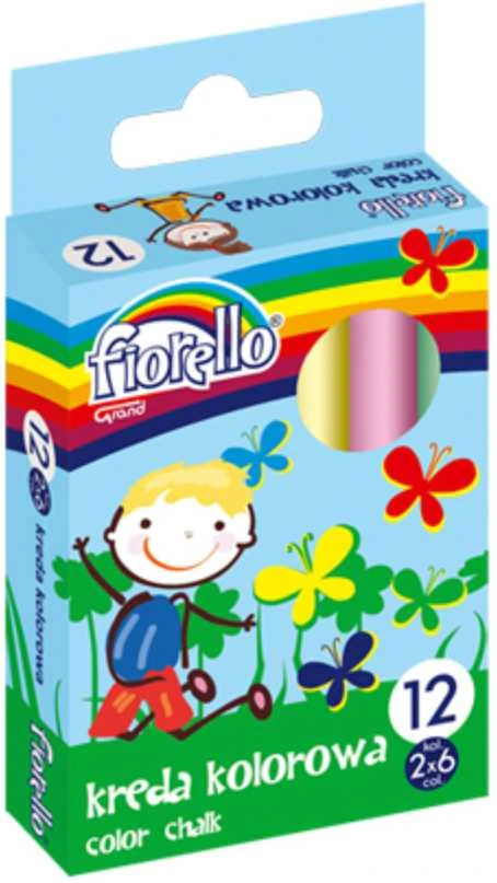 Grand Mokyklinė kreida FIORELLO, 12 vnt., įvairių sp.