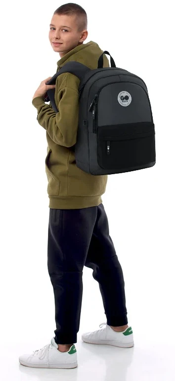 Mokyklinė kuprinė EDUCATION, GoPack, 15 L, 495 g, pilkos sp.