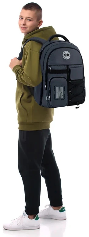 Mokyklinė kuprinė EDUCATION, GoPack, 21L, 710 g, pilkos sp.