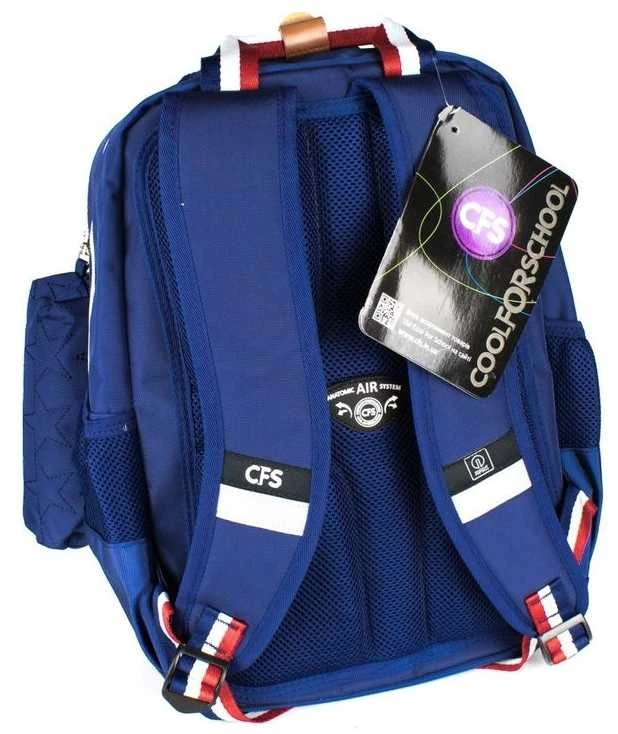 Mokyklinė kuprinė PRESTIGE, CoolForSchool, su skyriumi 15" kompiuteriui, 370x270x140mm, mėlynos sp.