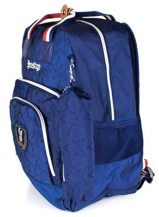 Mokyklinė kuprinė PRESTIGE, CoolForSchool, su skyriumi 15" kompiuteriui, 370x270x140mm, mėlynos sp.
