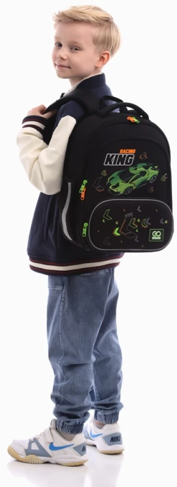 Mokyklinė kuprinė RASING KING, GoPack, 12,5L