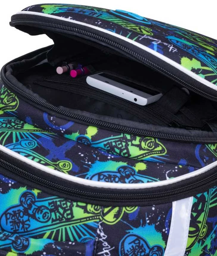 Cool Pack Mokyklinė kuprinė SKATE NIGHT, CoolPack, 16 L
