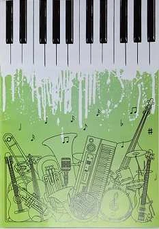 Natų sąsiuvinis, A4, 10 lapų, 80gsm, vertikalus