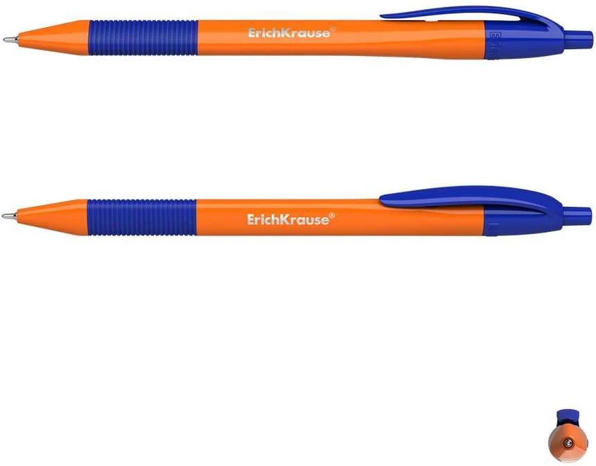 Orange Ultra glide automatinis tušinukas U-209 Oranžinis MATIC&GRIP, ErichKrause, 0.7mm, mėlynos sp.