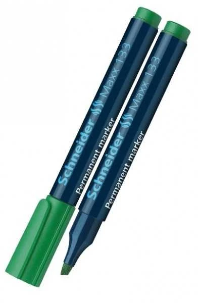 Schneder Žymeklis permanentinis Schneider Maxx 133, 1-4 mm, kirsta galvutė, žalias 1213-025