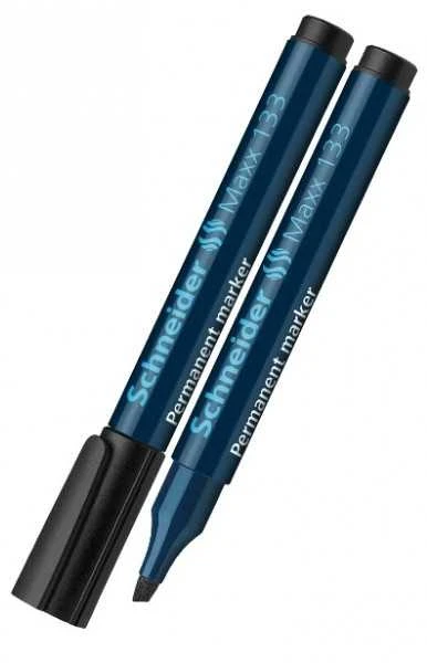 Žymeklis permanentinis Schneider Maxx 133, 1-4 mm, kirsta galvutė, juodas 1213-022