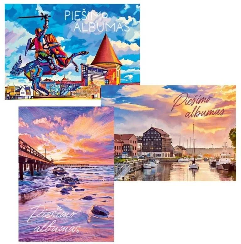 Piešimo albumas, A4, 20 lapų, 120 gsm